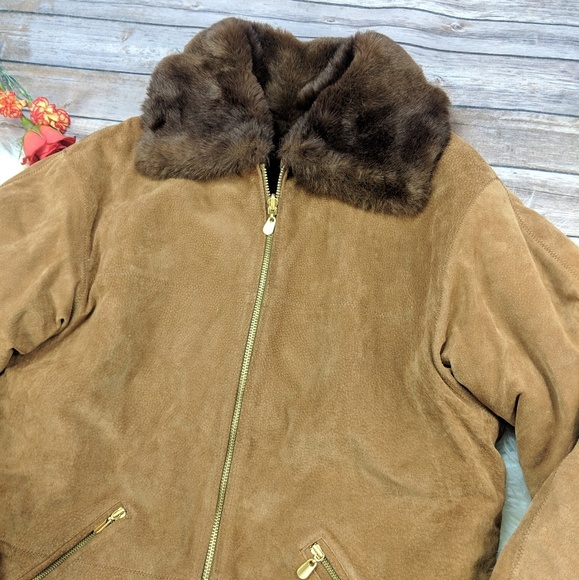 Winlit Heavy Faux Fur Lined Leather Jacket - Picture 3 of 3